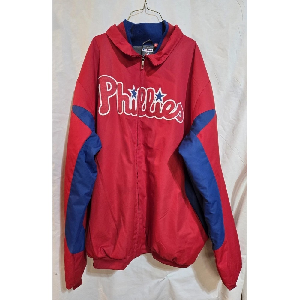 Majestic Therma Base Philadelphia Phillies Dugout Sideline Winter Jacket Mens 3X